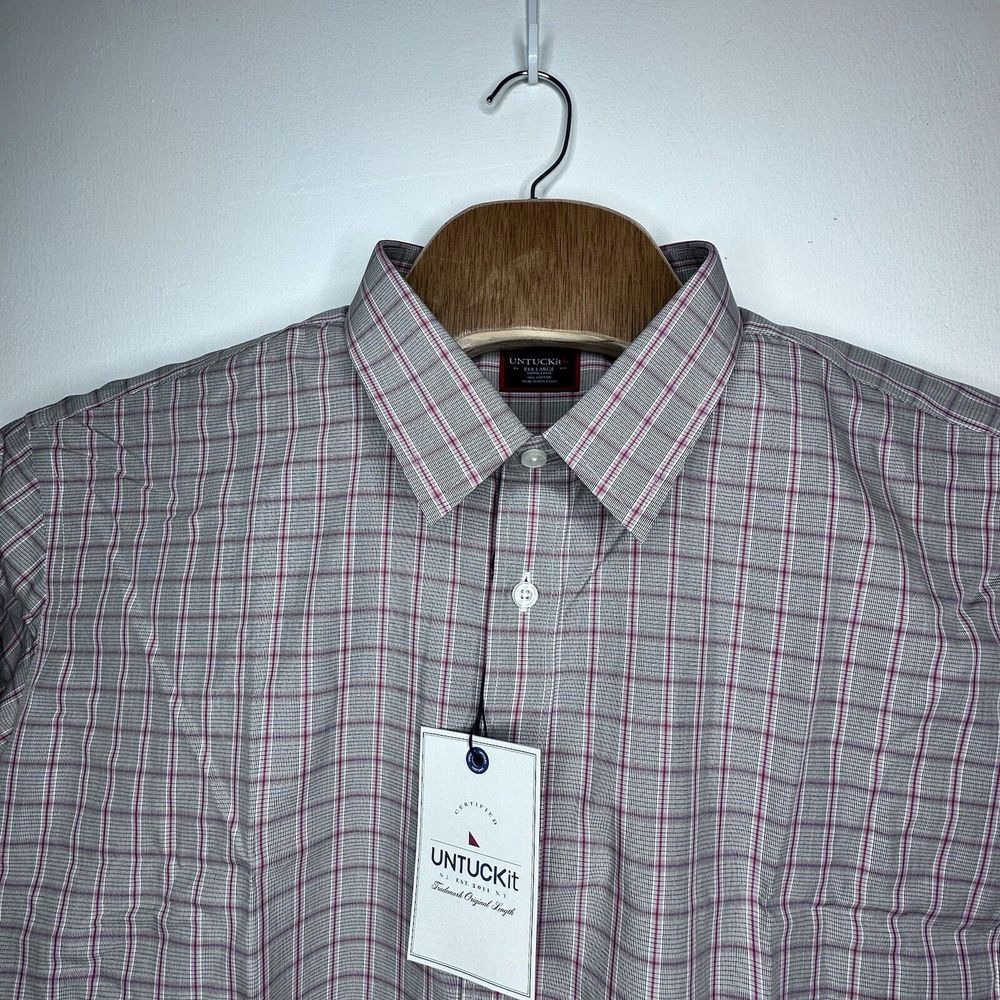 UNTUCKit Kuleto Winkle Free Plaid Men's Long sleeve XXXL Shirt